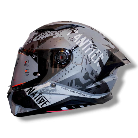 Casco Axxis Panther Native Gris Mate