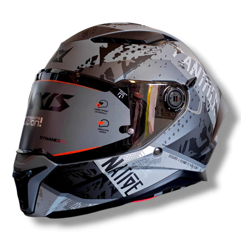 Casco Axxis Panther Native Gris Mate