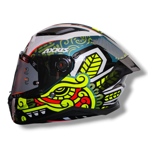 Casco Axxis Panther Punch Blanco/Verde