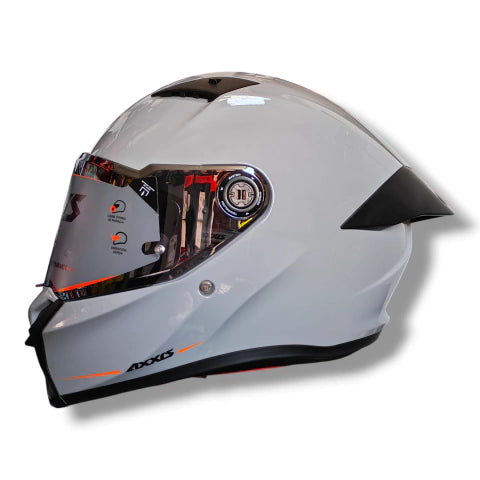 Casco integral Axxis Fenix Gris Sólido Brillo
