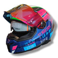 Casco Axxis Panther Passenger Azul Brillo
