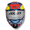 Casco integral Axxis Fenix Angry Face Azul Mate