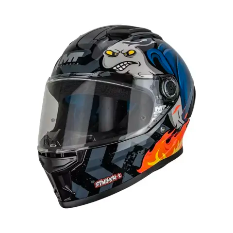 CASCO INFANTIL MT STINGER 2 YOUTH XTREME SNAIL B7 BRILLO MY